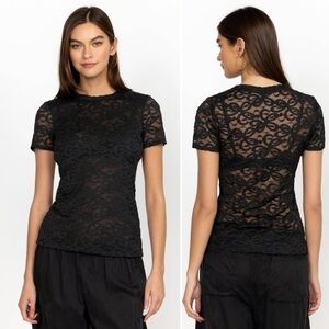 Johnny Was Astrid Top, Black, size XS NWT